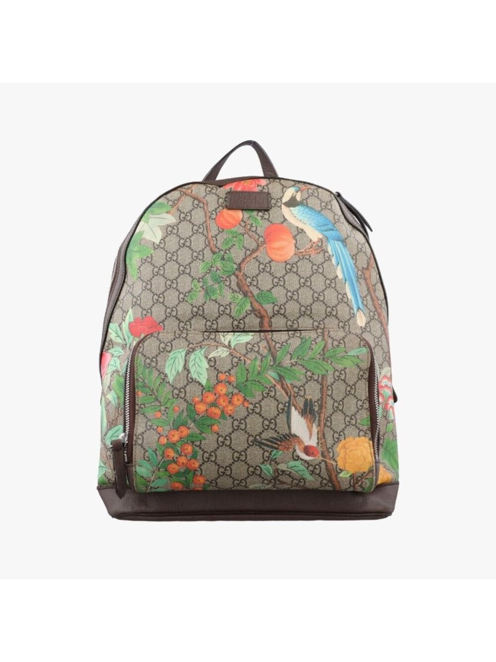 Gucci GG Supreme Bengal Brown Multicolor Leather Backpack
